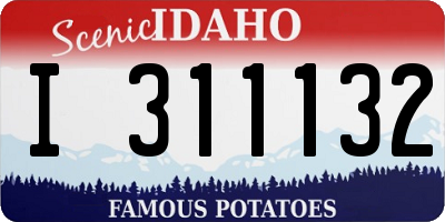 ID license plate I311132