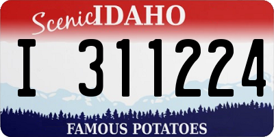 ID license plate I311224