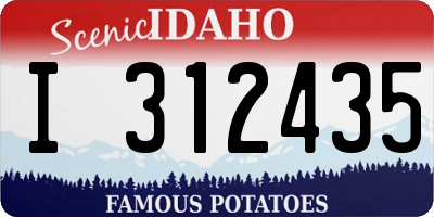 ID license plate I312435