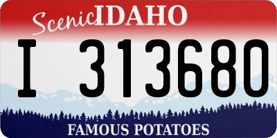 ID license plate I313680