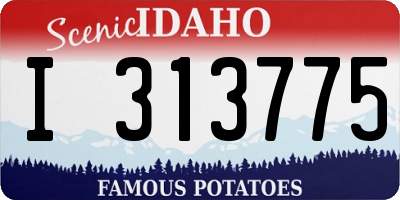 ID license plate I313775