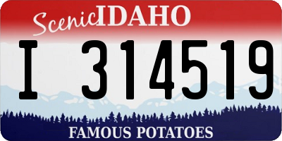 ID license plate I314519