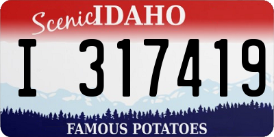 ID license plate I317419