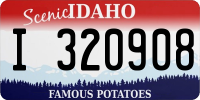 ID license plate I320908