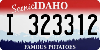 ID license plate I323312