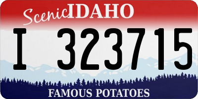 ID license plate I323715