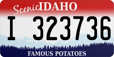 ID license plate I323736