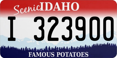ID license plate I323900
