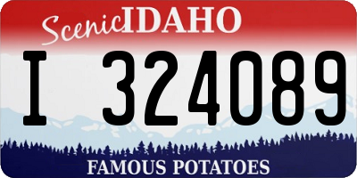 ID license plate I324089