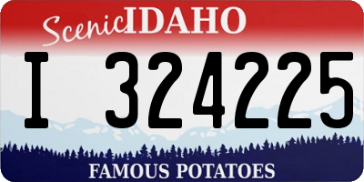 ID license plate I324225