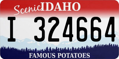 ID license plate I324664