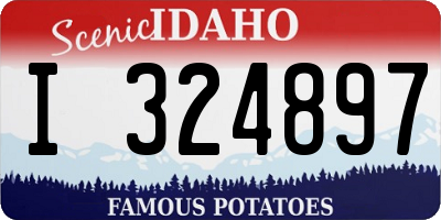 ID license plate I324897