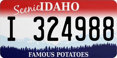 ID license plate I324988