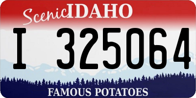 ID license plate I325064