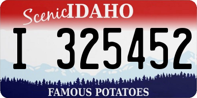 ID license plate I325452