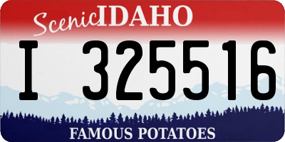 ID license plate I325516