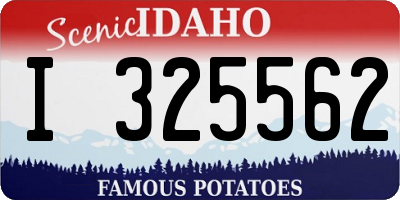 ID license plate I325562