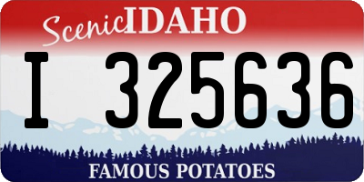 ID license plate I325636