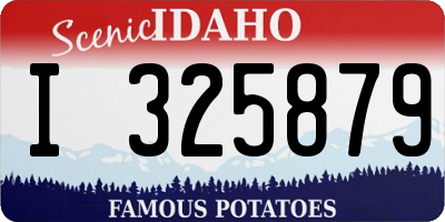 ID license plate I325879