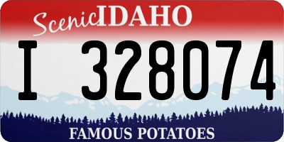 ID license plate I328074