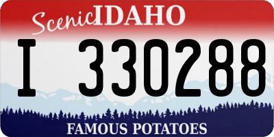 ID license plate I330288