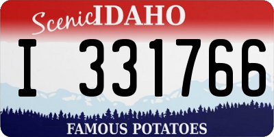ID license plate I331766