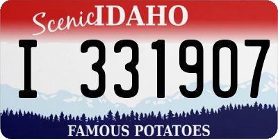 ID license plate I331907