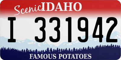 ID license plate I331942