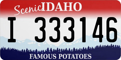 ID license plate I333146