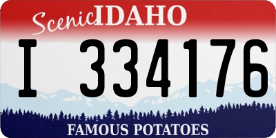 ID license plate I334176