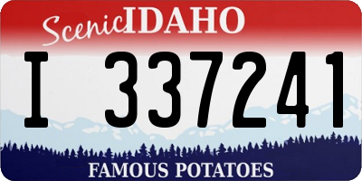 ID license plate I337241