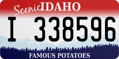 ID license plate I338596