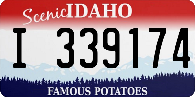 ID license plate I339174
