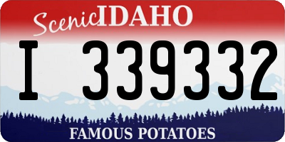 ID license plate I339332