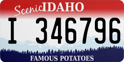 ID license plate I346796