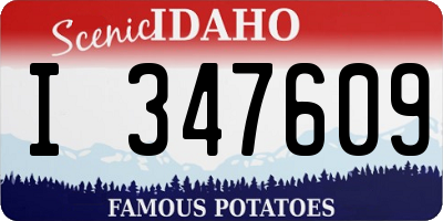 ID license plate I347609