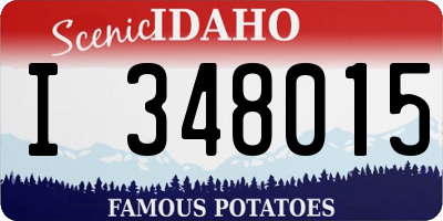ID license plate I348015