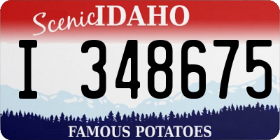 ID license plate I348675