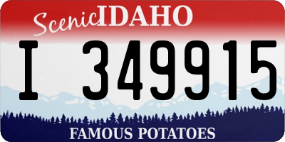 ID license plate I349915