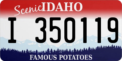 ID license plate I350119