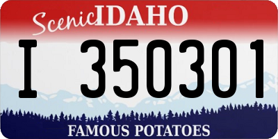 ID license plate I350301