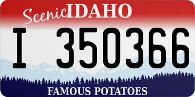 ID license plate I350366