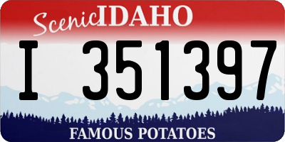 ID license plate I351397
