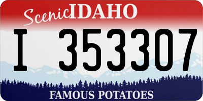 ID license plate I353307