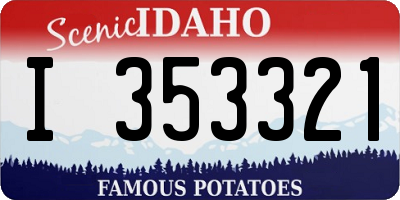 ID license plate I353321
