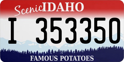 ID license plate I353350