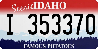 ID license plate I353370