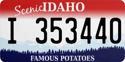 ID license plate I353440