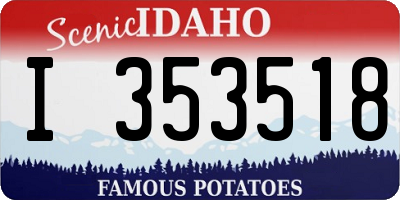 ID license plate I353518