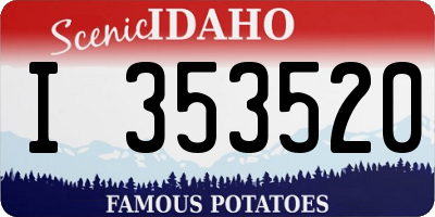 ID license plate I353520